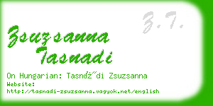zsuzsanna tasnadi business card
